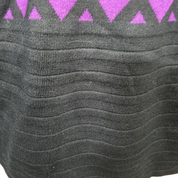 Elena Wang Wool Sweater/Dress/Tunic Chevron Print Sz XS - Picture 3 of 7